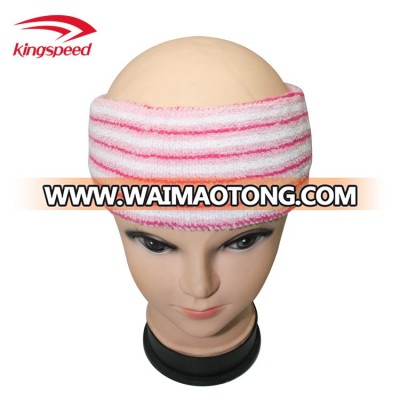 Inexpensive Custom Jacquard Stripe Yoga Gym Sports Sweatband Headbands