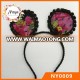 2016 New Design Floral Lace Ears Hair band Customized Hair Band